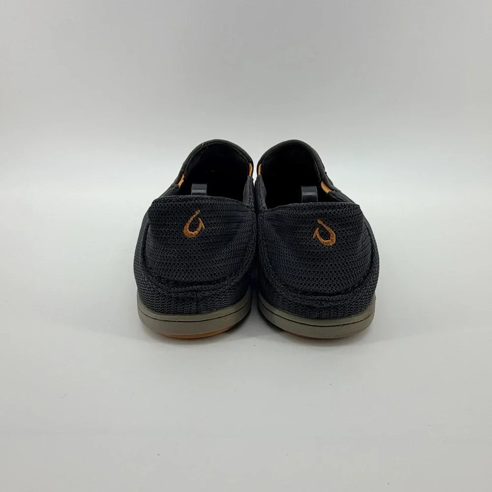Olukai Nohea Mesh Mens 10 Dark Shadow Slip On Casual Sneaker Loafers 10188-4242